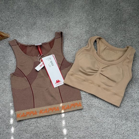 Kappa Other - Kappa Beige and Adidas Tan Sports Bra Set